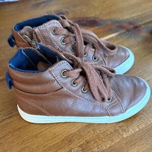 Cat & Jack Brown High-Top Kids Sneakers